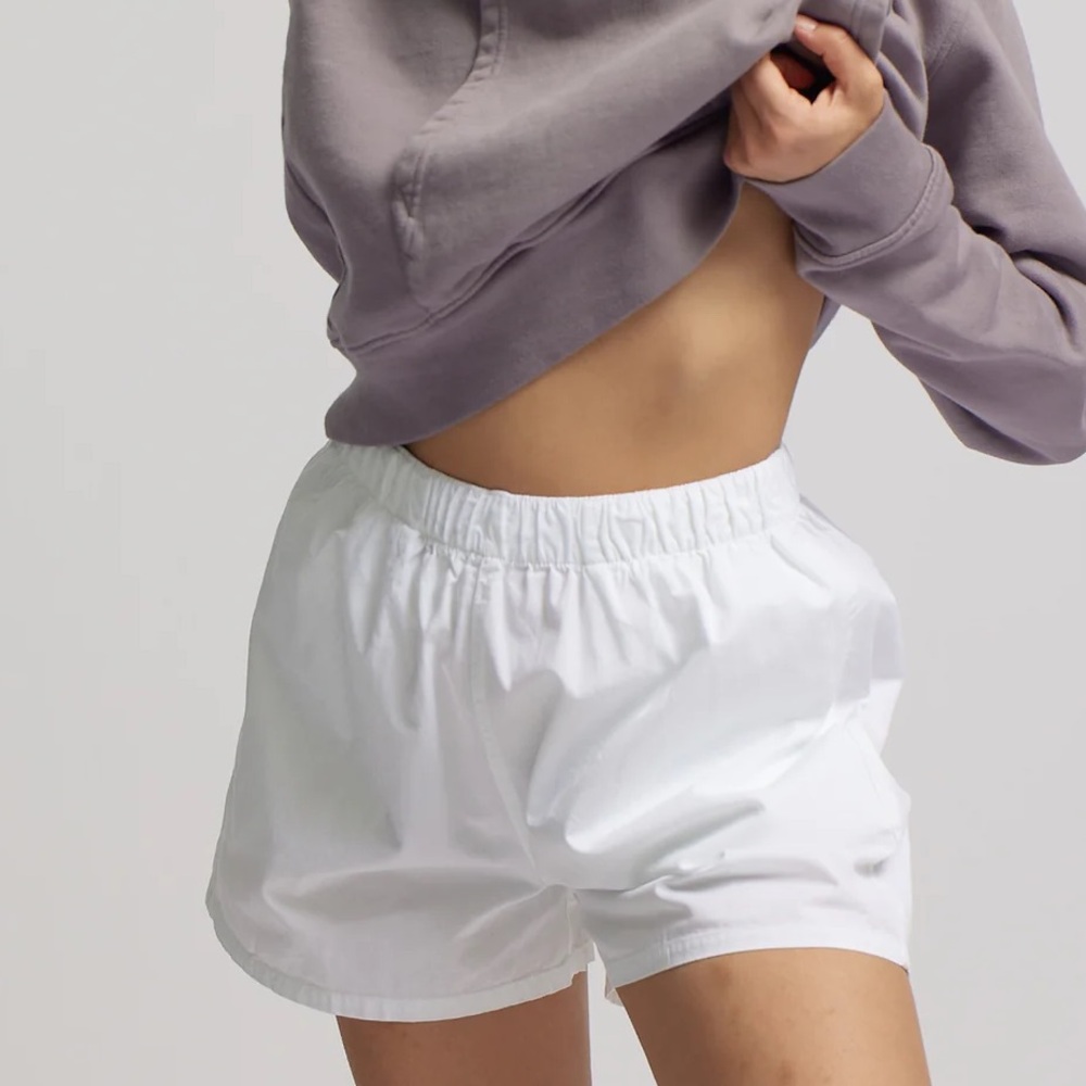 NWT Colorful Standard Women’s Organic Twill Shorts in Optical White
